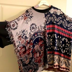Free people poncho sweater